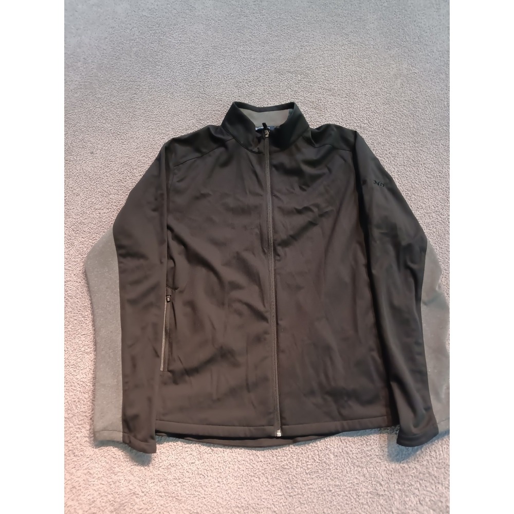 NWT Cutter & Buck 2XL Men's Black Softshell Jacket Full Zip Golf Layer